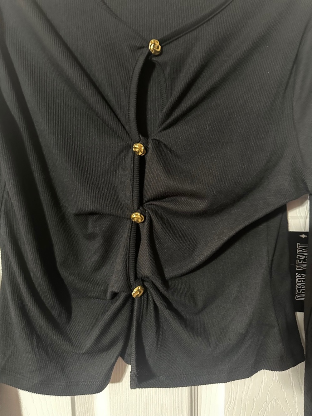 Cardigan with cutouts